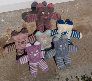 Doudou " chat rigolos" - Le tricot du bonheur