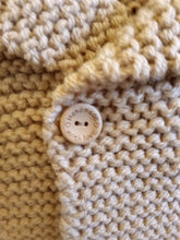 Charger l&#39;image dans la galerie, Cardigan à col beige - Le tricot du bonheur