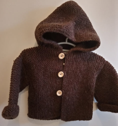 Manteau à capuche mohair. - Le tricot du bonheur