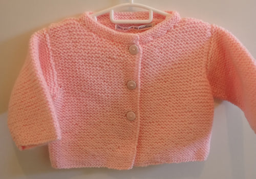 Gilet rose mousse - Le tricot du bonheur