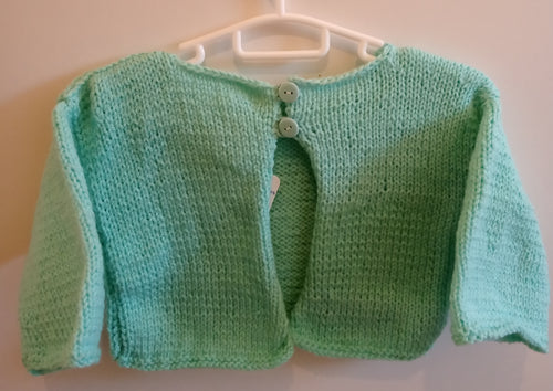 Gilet vert jersey - Le tricot du bonheur