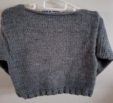 Charger l&#39;image dans la galerie, Gilet gris jersey - Le tricot du bonheur